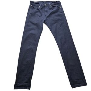 Levis 508 Regular Taper Jeans Mens 31x32 Dark Wash Indigo White‎ Tab Denim Pants